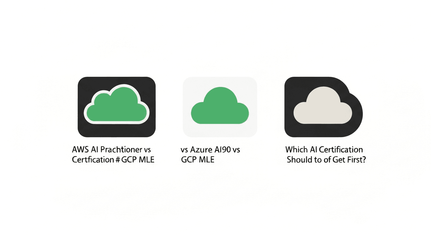 AWS AI Practitioner vs Azure AI-900 vs GCP MLE: Which AI Certification Should You Get First? — hero