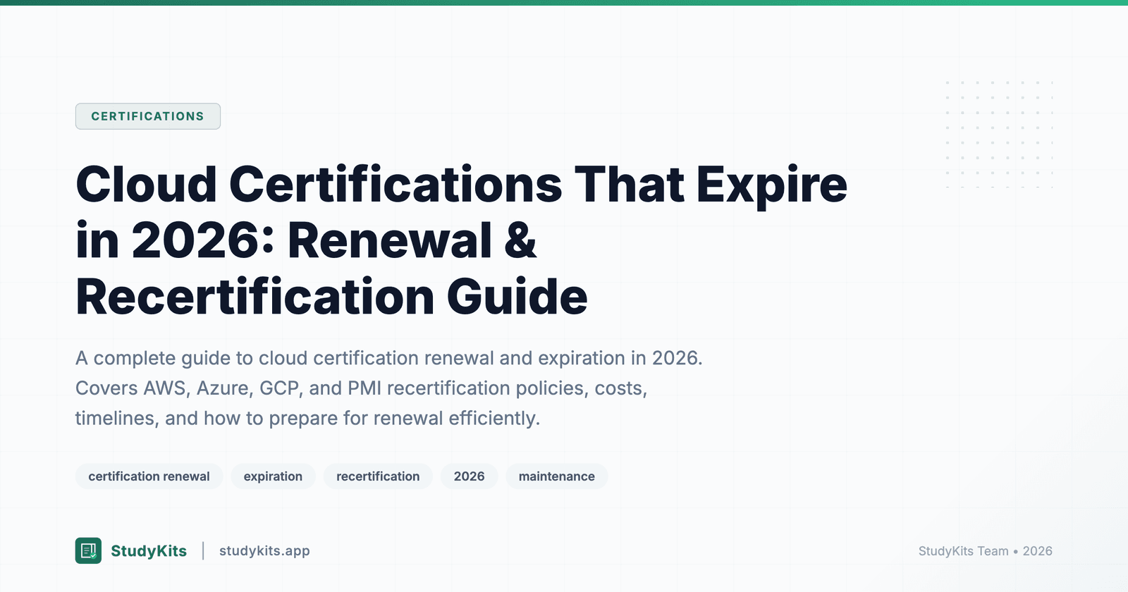 Cloud Certifications That Expire in 2026: Renewal & Recertification Guide